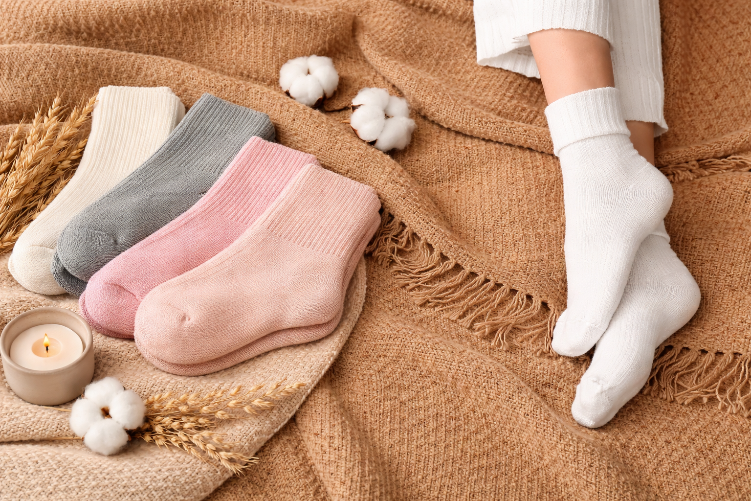 Тепло починається з дрібниць! Натуральні шкарпетки для всієї родини!